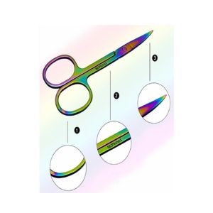 Luxurify Stainless Steel Sharp Tip Eyebrow Scissor