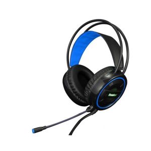 M & S USB Gaming Headphone LED Rainbow Light Blue (HS-12)