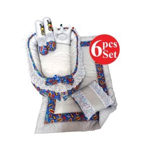 Maguari Baby Bed Set 6 Pcs Blue (0558)