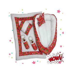 Maguari Baby Bed Set 6 Pcs Red (0528)
