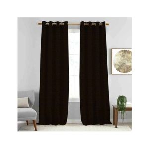 Maguari Lining PQ Jacquard Curtains 2 Pcs Brown 