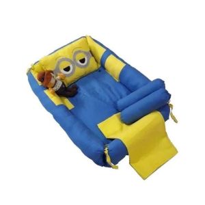 Maguari Minions Pattern Baby Bed Set 5 Pcs (0613)