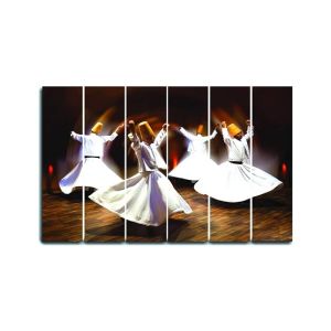 Maguari Sufism Canvas Medium Wall Frame 6 Pcs (0672)