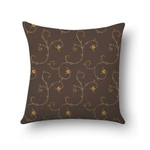 Maguari Taffeta Cushion Dark Brown