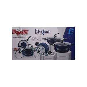 Majestic Elegant Non stick Cookware Gift Set - 17 Pcs
