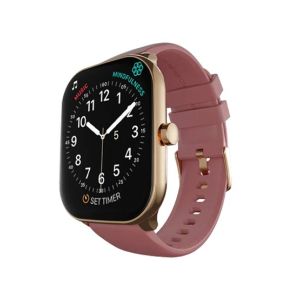 Ronin Smart Watch With Golden Dial (R-06)-Maroon