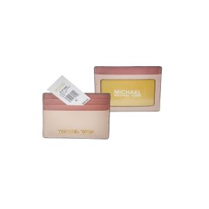 Michael Kors Jet Set Card Holder Pastel Pink Rose