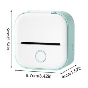 Muzamil Store Thermal Mini Printer with Bluetooth, Portable Sticker 