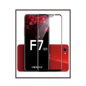 MISC 5D Glass Screen Protector For Oppo F7 - Black