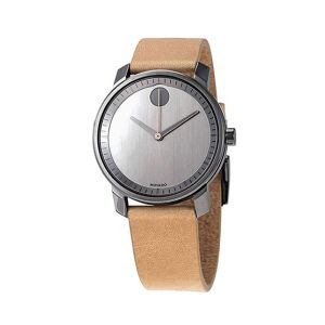 Movado Bold Leather Men's Watch Beige (3600487)