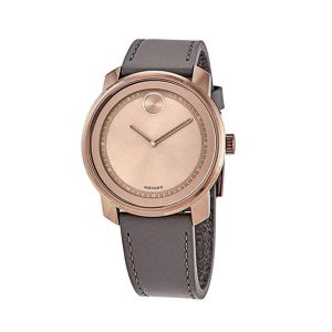 Movado Bold Leather Men's Watch Gray (3600672)