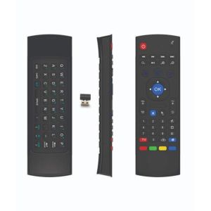 Muzamil Store Wireless Air Mouse & Keyboard For Smart TV (MX3)