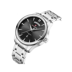 Naviforce Day And Date Edition Watch For Men Silver (NF-9213-3)