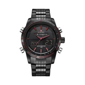 Naviforce Dual Time Edition Watch For Men Black (NF-9024-7)