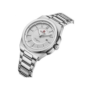 Naviforce Excecutive Edition Watch For Men Silver (NF-9212-1)