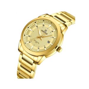 Naviforce Executve Date Edition Watch For Men Golden (NF-8029-2)