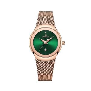 Naviforce Steel Mesh Edition Women's Watch Rose Gold (nf-5004-5)
