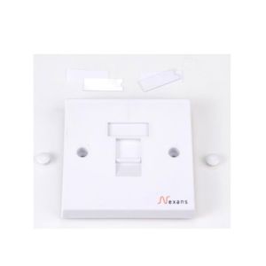 Nexans Essential 86x86 Wallplate 1 Keystone (N423.635)