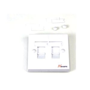 Nexans Essential 86x86 Wallplate 2 Keystone (N423.630)