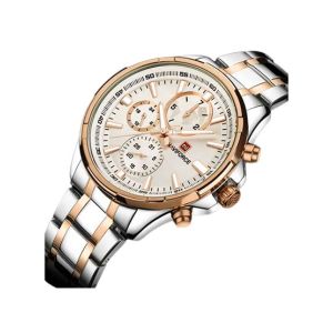 Naviforce Chronograph Luxury Edition Watch For Men - Two Tone (NF-9089-4)