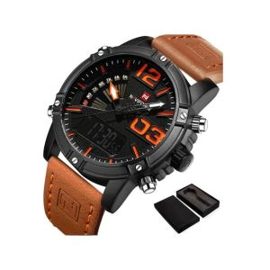Naviforce Exclusive Edition Watch For Men - Brown (NF-9095-2)