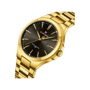 Naviforce Exclusive Date Edition Watch For Men - Golden (NF-9214-2)