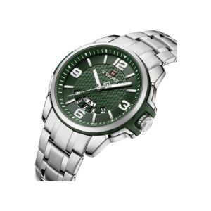 Naviforce Day & Date Edition Watch For Men - Silver (NF-9215S-5)