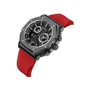 Naviforce Dual Time Edition Watch For Men - Red (NF-9216t-6)