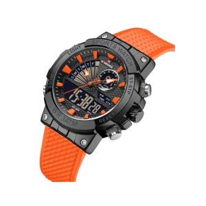 Naviforce Doppio Edition Watch For Men - Orange (NF-9219-2)