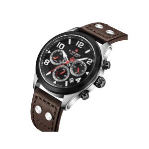 Naviforce Solar Watch For Men Dark Brown (NF-S1006-2)