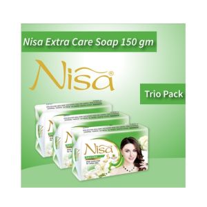 Nisa Extra Care Beauty Soap Green 150gm (Pack of 3)