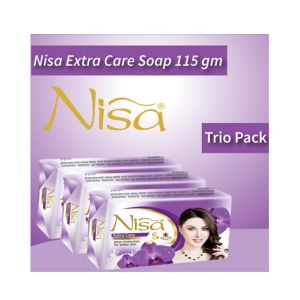 Nisa Extra Care Beauty Soap Purple 115gm (Pack of 3)