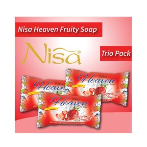 Nisa Heaven Fruity Soap Strawberry 155 Gm (Pack of 3)