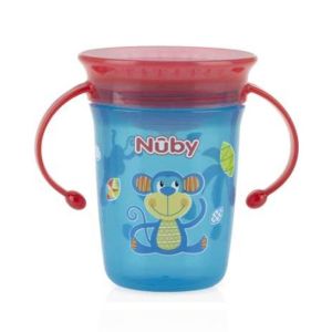 Nuby Twin Handle 360 Wonder Cup 240ml Blue (NV0414001)