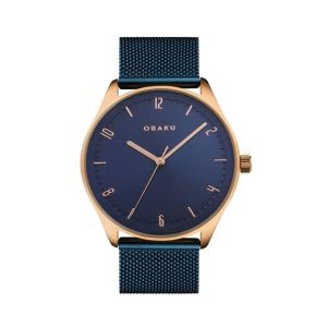 Obaku Ager Ocean Men's Watch Blue (V235GXVLML)