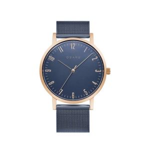 Obaku Brink Ocean Stainless Steel Mesh Men's Watch Blue (V248GXVLML)