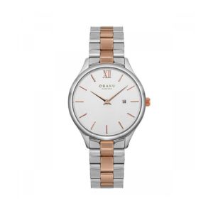 Obaku Lille Mistyrose Women's Watch Two Tone (V266LDCISH)
