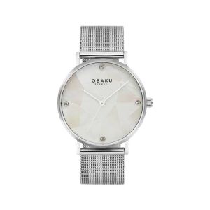 Obaku Mosaik Watch For Women's Silver (V268LXCWMC)