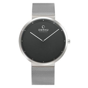 Obaku Analog Watch For Men's Silver (V230GXCBMC)