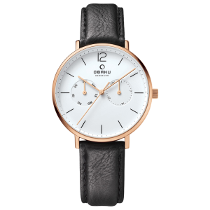 Obaku Denmark Classic Watch For Men Black (V182GMVWRB)