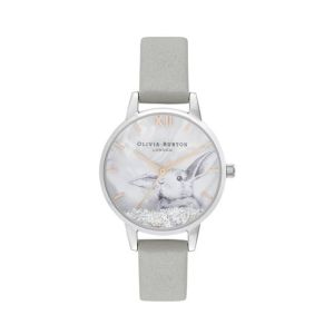 Olivia Burton Faux Mother Of Pearl Women's Watch Gray (OB16WL86)