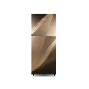 Orient Marvel 225 Glass Door Freezer-on-Top Refrigerator 8 Cu Ft Golden