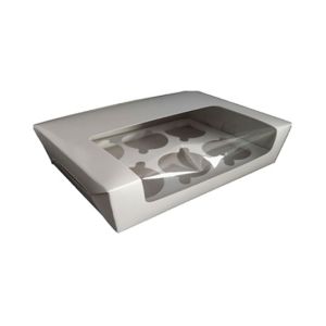 Packzypk Cupcake Box For 6 (white)