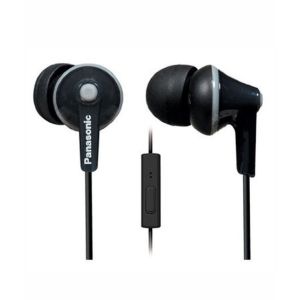 Panasonic ErgoFit In-Ear Headphones with Mic Black (RP-TCM125E)