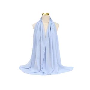 Georgette Chiffon Hijab Ice Blue 