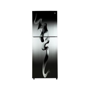PEL Curved Glass Door Freezer-on-Top Refrigerator 14 cu ft (PRCGD-22260)-Blaze Grey