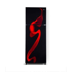 PEL Glass Door Freezer-on-Top Refrigerator 6 cu ft Red Blaze (PRGD-2000)
