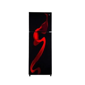 PEL Glass Door Freezer-on-Top Refrigerator 11 cu ft (PRGD-6460)-Red Blaze