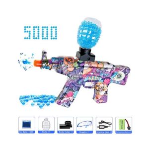 Planet X AK47 Gel Blaster Rechargeable Gun Toy Purple (PX-11755)