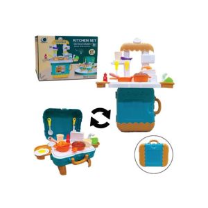 Planet X DIY 3 in 1 Portable Kitchen Set Play - 27 Pcs (PX-11496)